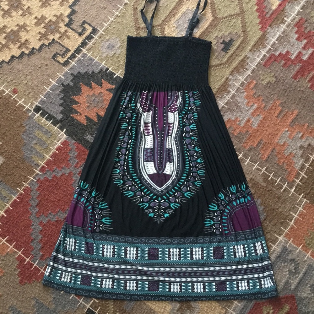 Cute multi colored flowy summer dress